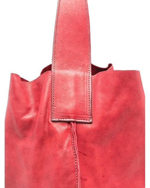 SOMMET Red Sahara Leather Shoulder Bag