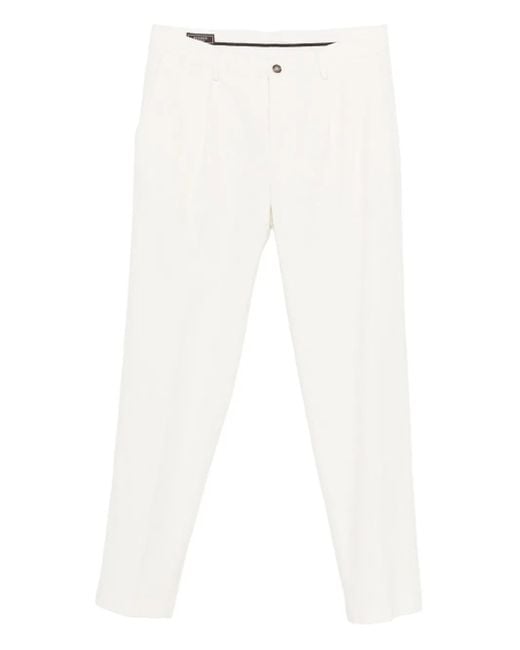 Peserico Hose mit Falten in White für Herren