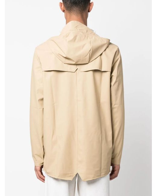 Rains Natural Hooded Waterproof Jacket