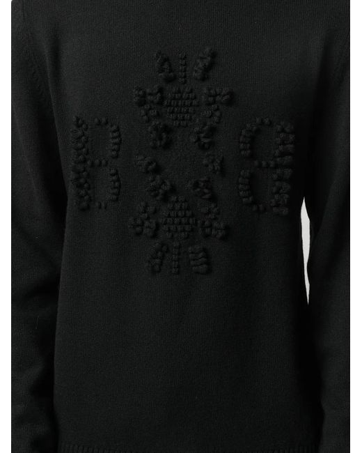 Pull Texturé À Logo Barrie pour homme en coloris Black