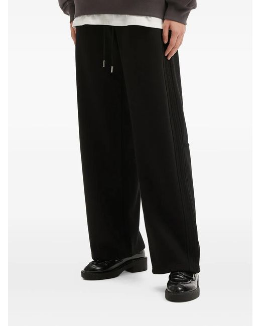B+ AB Black Drawstring-Fastening Track Pants