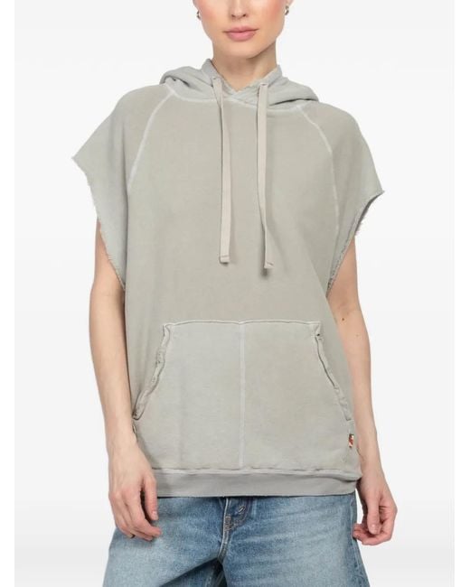 Freecity Gray Artist Wanted Hooded Short-Sleeves Hoodie