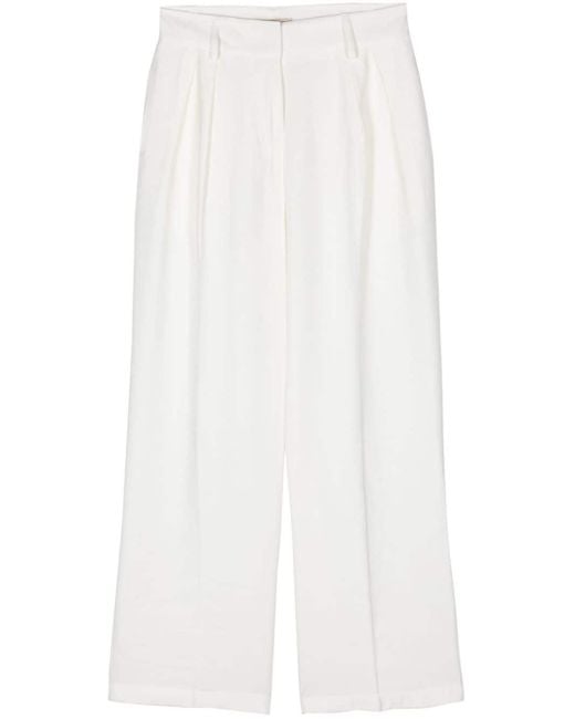 Blanca Vita White Pelargy Tailored Trousers