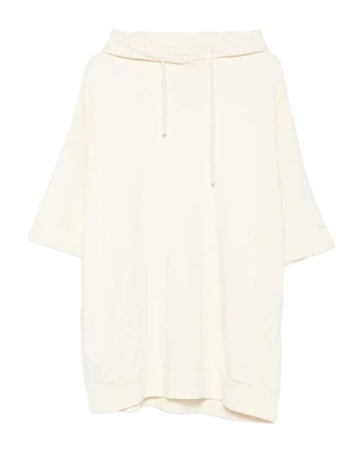 Sudadera con capucha y manga corta Marc O' Polo de color White