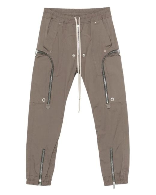 メンズ Rick Owens ジップポケット カーゴパンツ Gray
