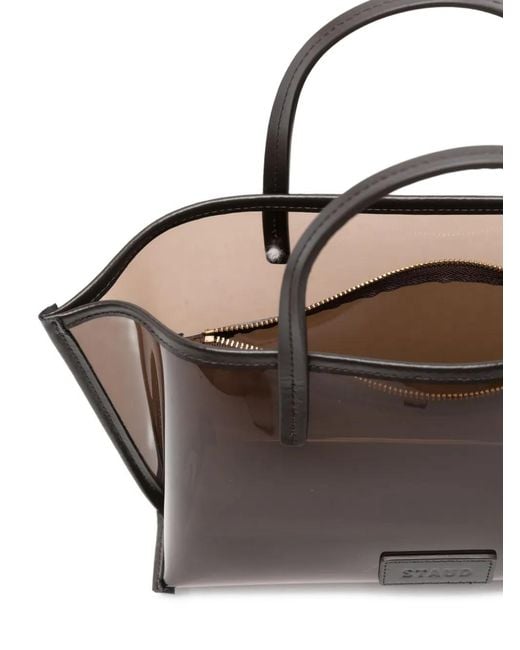Staud Brown Clear Tote Bag