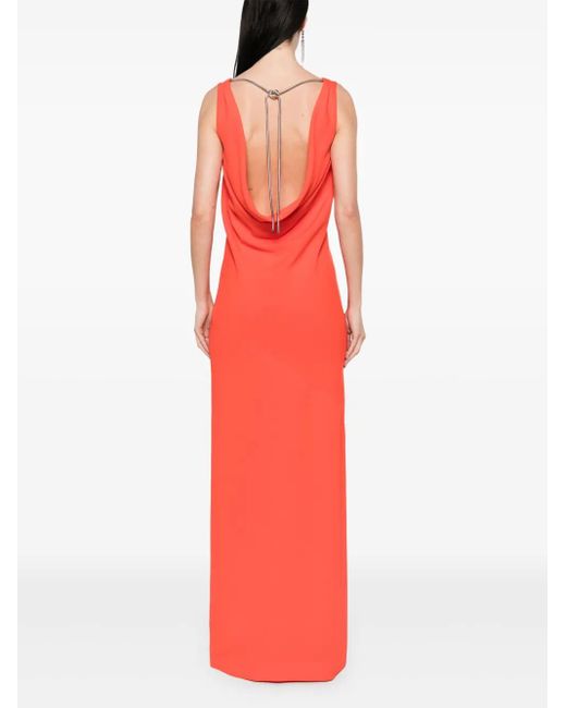 Max Mara Red Sleeveless Maxi Dress