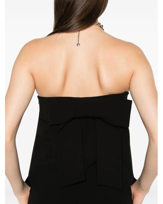 Moschino Black Bow-Detail Dress