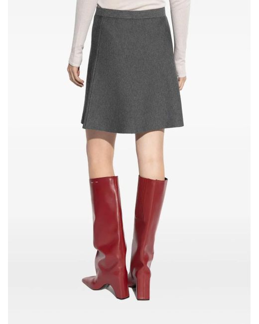Samsøe & Samsøe Gray Salula Ribbed Skirt