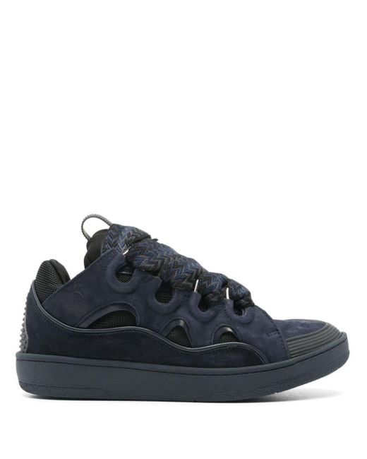Lanvin Blue Curb Sneakers mit dicker Sohle