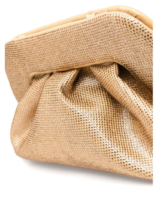 THEMOIRÈ Natural Ruched Clutch Bag