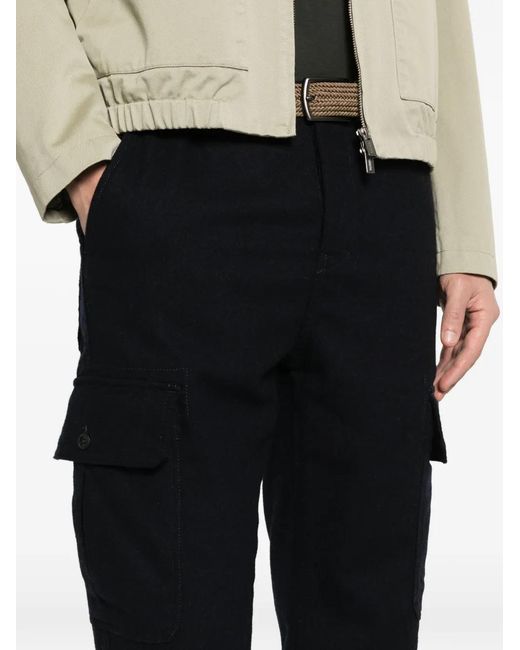 Incotex Black Cargo Trousers for men