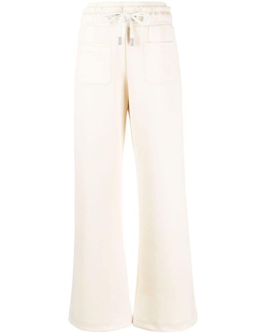 Off-White c/o Virgil Abloh White Logo-embroidered Flared Track Pants