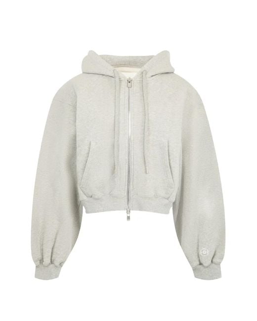 RÙADH White Augustine Zip-Up Hoodie