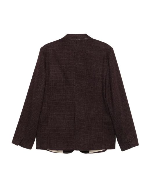 Alysi Brown Checked Blazer
