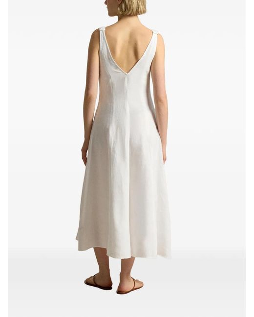 ralph lauren white crochet dress Ralph Lauren Collection Dad Crochet Dress | Neutrals