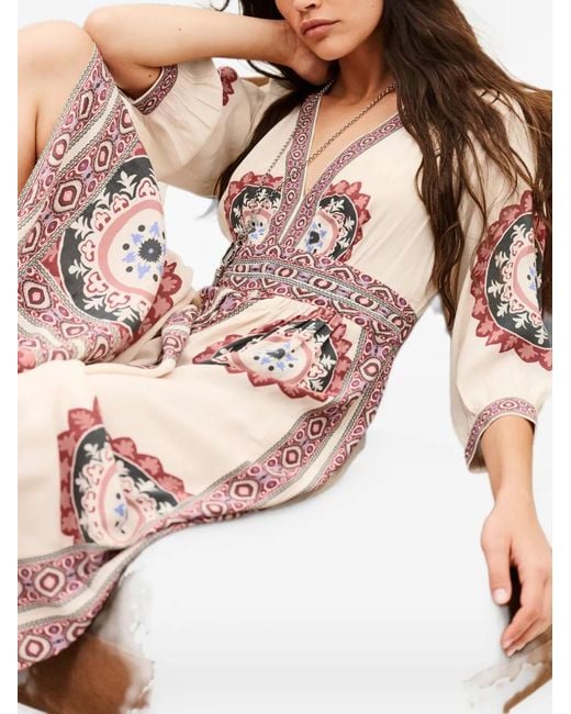 Ba&sh Pink Vere Maxi Dress