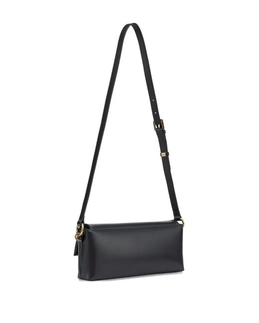 POTAMY White Medium Laconic Shoulder Bag
