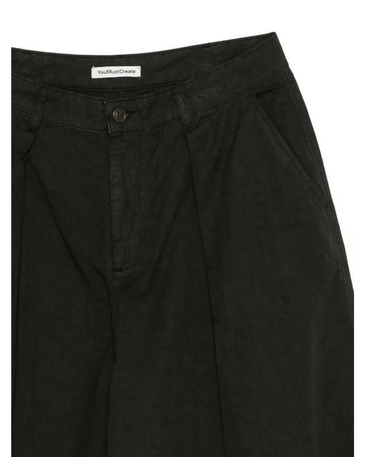 YMC Black Short À Design Plissé for men