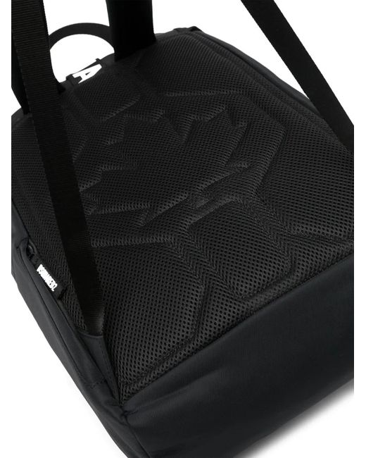 DSquared² Black Made With Love Buckled Backpack for men