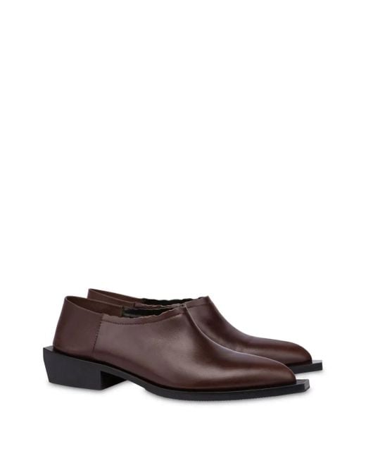 Moschino Brown Flat Shoes