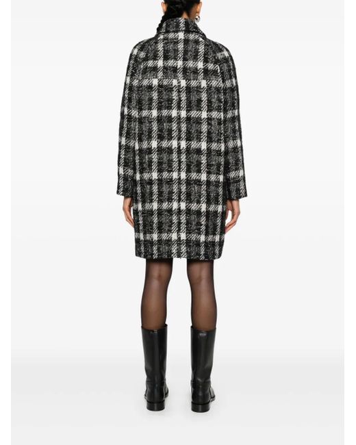 Fay Black Double-Breasted Coat