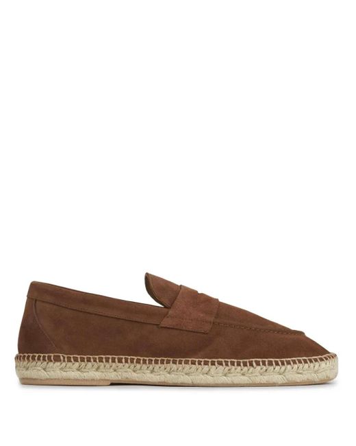 メンズ Lardini スエード エスパドリーユ Brown