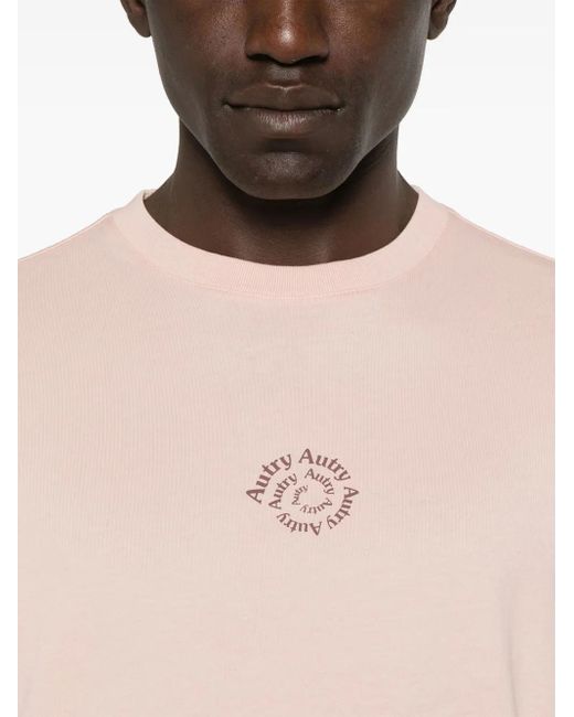 Autry コットン Tシャツ Pink