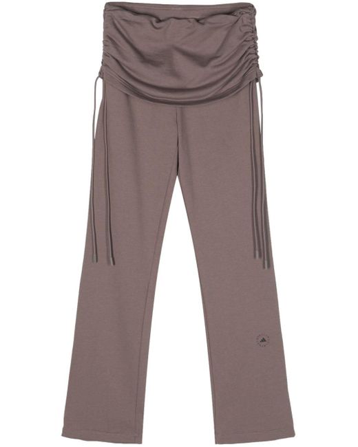 Pantalon de jogging à taille enroulée Adidas By Stella McCartney en coloris Gray