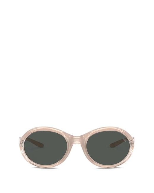 DIESEL Gray Round-Frame Sunglasses
