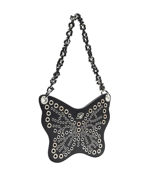 Blumarine Black Butterfly-Shape Shoulder Bag