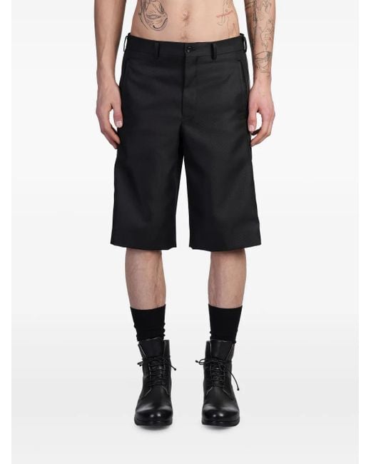 Comme des Garçons Shorts Met Ritsdetail in het Black voor heren
