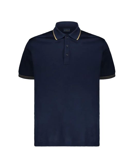 Paul & Shark Blue Contrast-Trim Polo Shirt for men