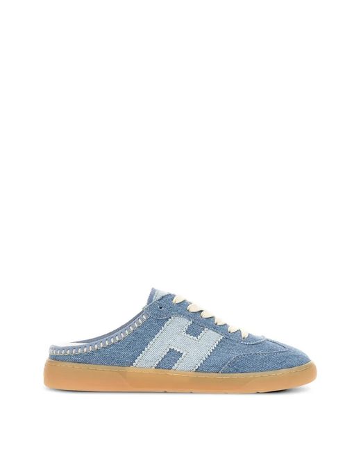 Hogan Blue Logo-Appliqué Sneakers