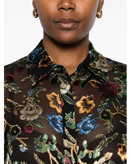 Blusa Willa A Fiori di Alice + Olivia in Multicolor