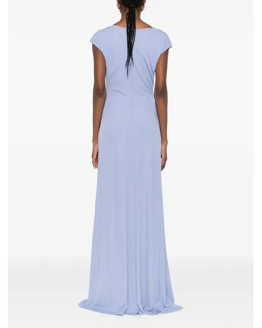 Erdem Blue Maxikleid mit Reißverschluss