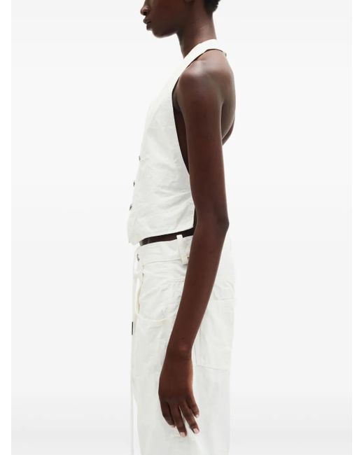 Ann Demeulemeester White Monique Waistcoat