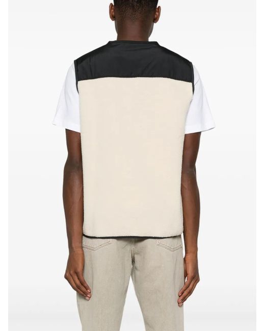 A.P.C. Natural Faux-Shearling Vest for men
