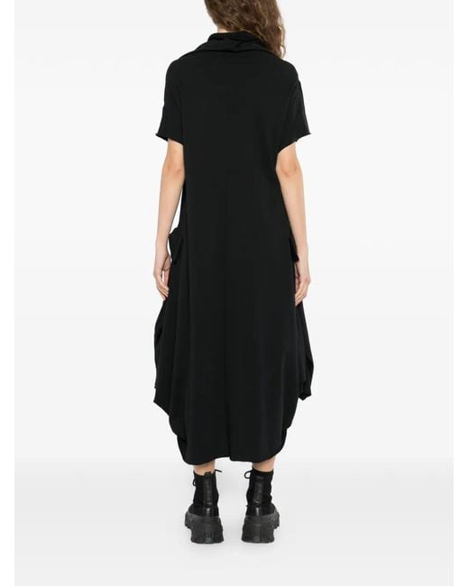 Limi Feu Black Zip-Up Hooded Dress