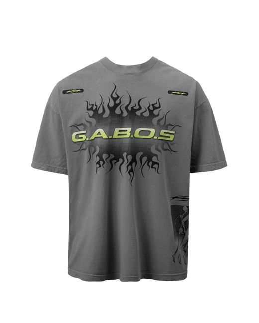 HELLSTAR Gray G.A.B.O.S. Graphic-Print T-Shirt for men