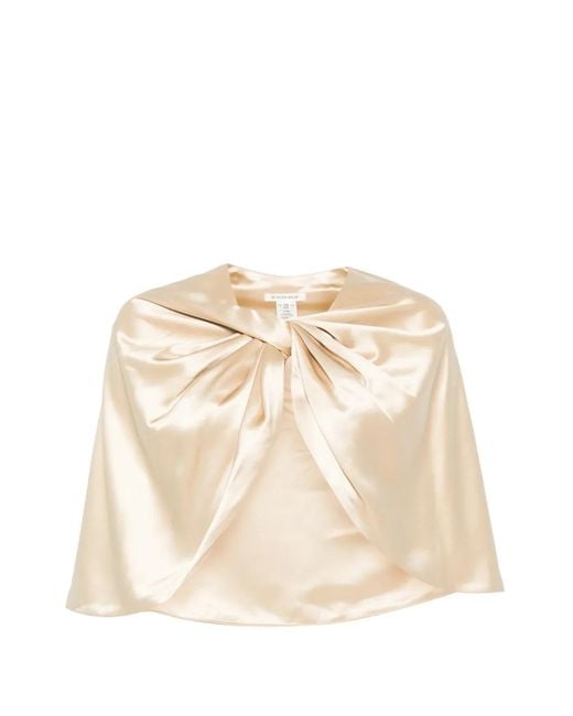 By Malene Birger Natural Pinlos Knotted Cape