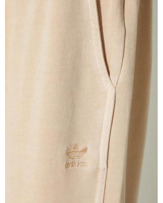 Adidas Natural Logo-Embroidered Track Pants