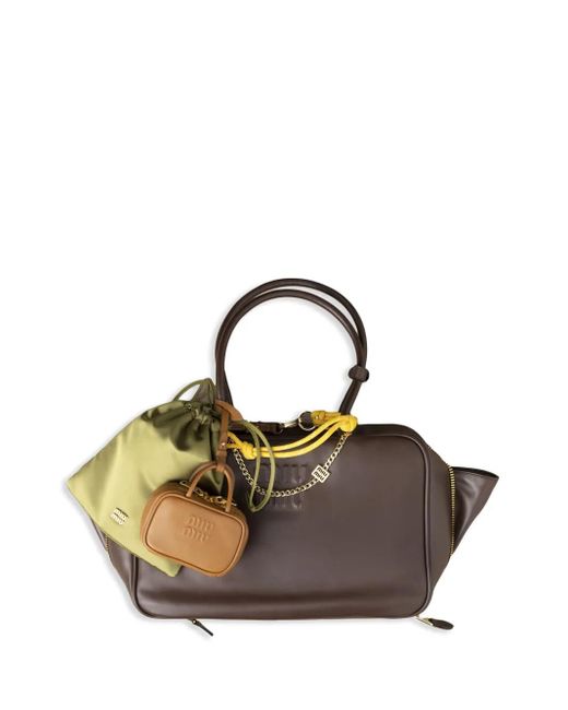 Miu Miu Brown Leather Trick