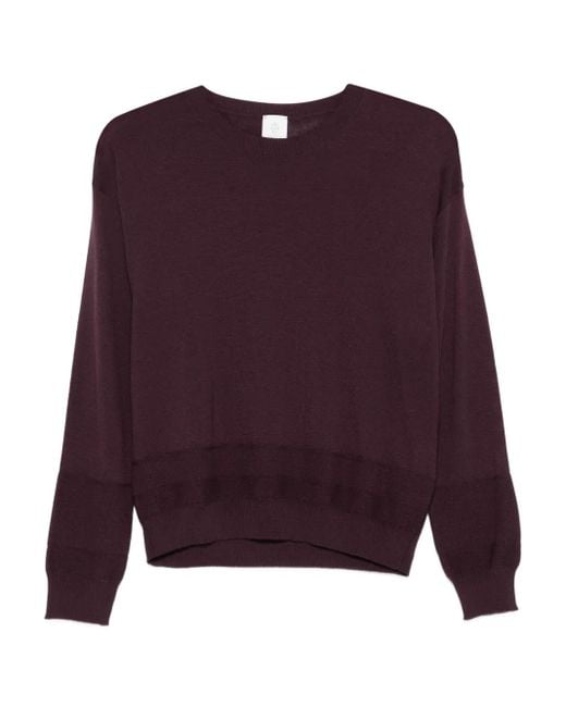 Eleventy Purple Pullover Mit Rundem Ausschnitt