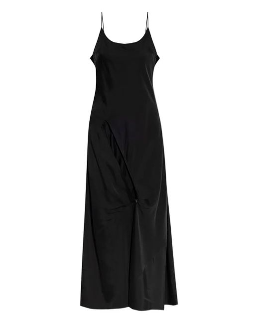 Vetements Black Draped Asymmetrical Dress
