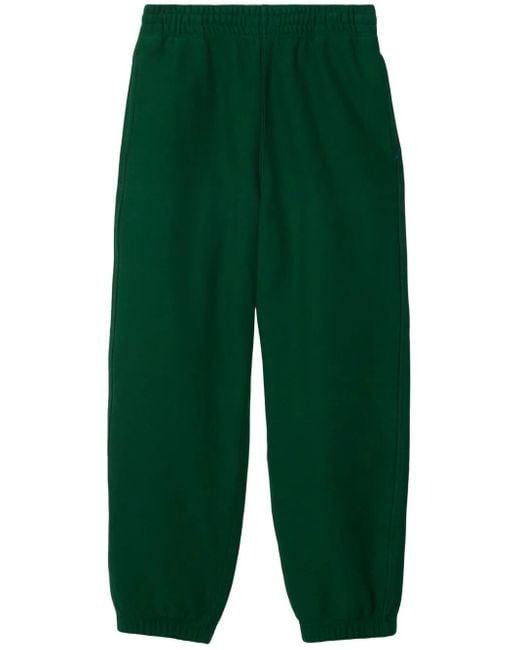 Burberry Green Cotton Jogging Pants for men