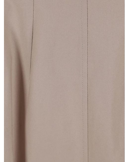 Chloé Brown A-Line Midi Skirt