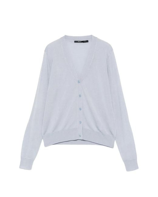Seventy White V-Neck Buttoned Cardigan