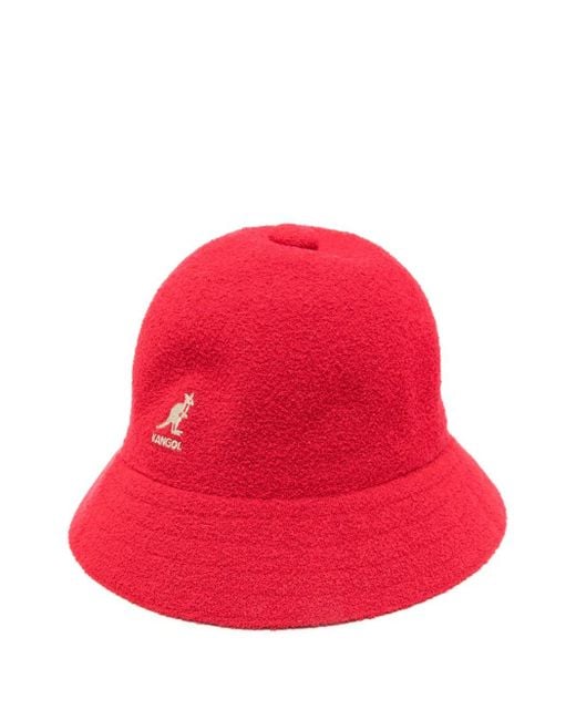 Kangol Red Bermuda Casual Bucket Hat