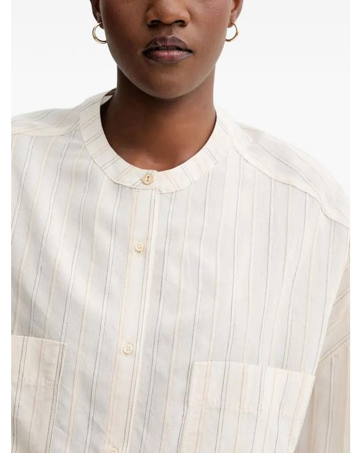 Sessun White Striped Shirt